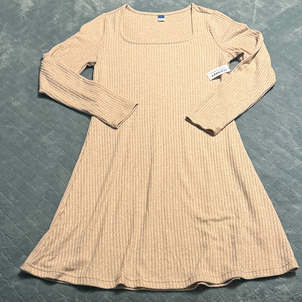 NWT Old Navy ribbed square neck dress